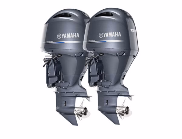 Twin-Yamaha-150hp-Outboard-F150XB-LF150XB-600x460 Twin Yamaha 150hp Outboard